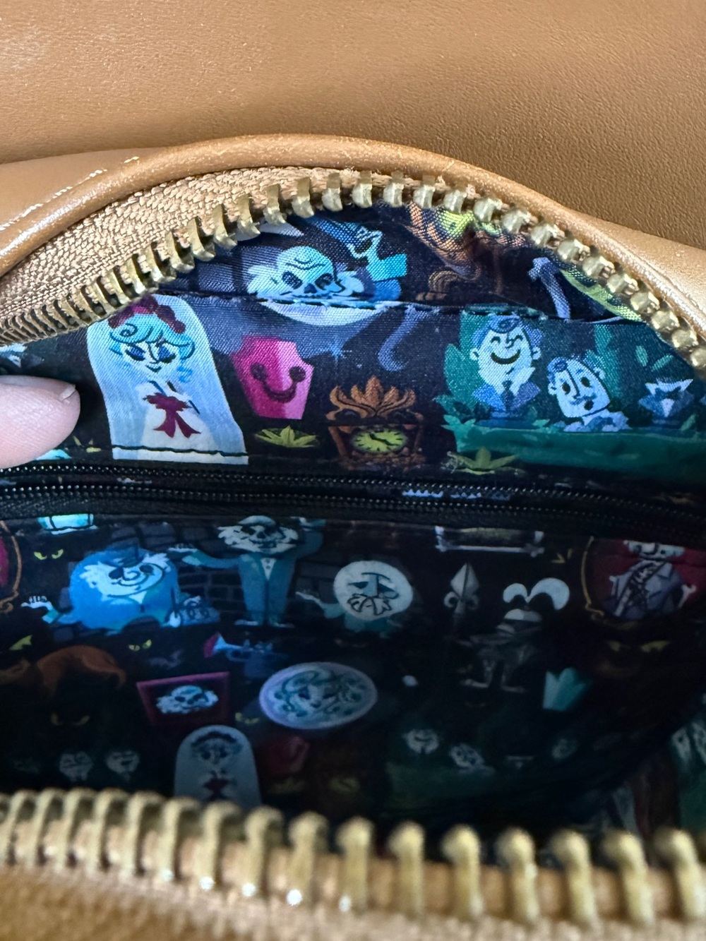 Loungefly Disney Haunted Mansion Clock Crossbody Bag, Glow-in-the-Dark - Picture 13 of 13